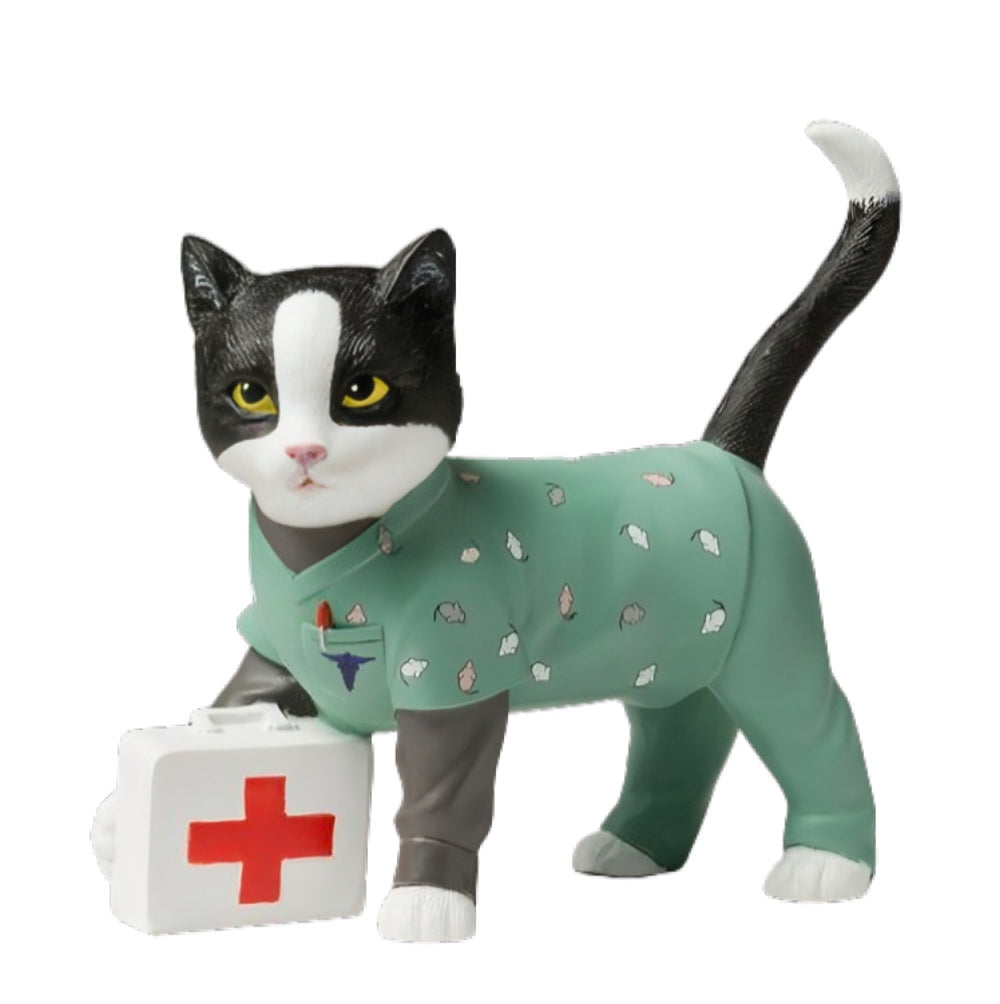 The Hamilton Collection Tender Purring Care Figurine Collection: Nurses Are Purr-fect Angel Figurine A Heartwarming Tribute to Nursing Issue #4, 4.5-Inches - RCE Global Solutions