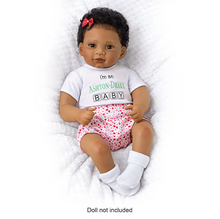 Load image into Gallery viewer, Ashton-Drake Three T-Shirts and One Pair of Socks Baby Doll Accessory Set Featuring A Customized Expression On Each Shirt - RCE Global Solutions
