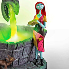 Load image into Gallery viewer, The Bradford Exchange Disney Tim Burton's The Nightmare Before Christmas Illuminated Foggy Fountain Sculpture 9-inches
