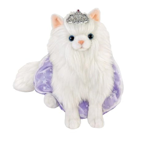 The Ashton-Drake Galleries Fabulous Feline Kitten Hold That Pose! Plush Cat with Crown Lavender Skirt and Dazzling Duchess Outfit 10-Inches