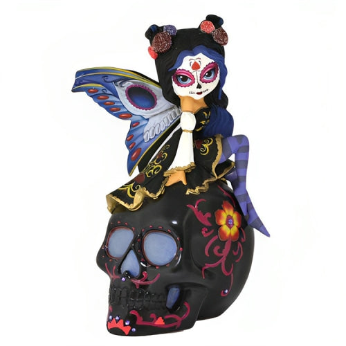 The Hamilton Collection Spirit of Loving Praise Sugar Skulls from Soulful Spirits Fairy Figurine Collection Day of the Dead Issue #8 by Jasmine Becket-Griffith 6-inches