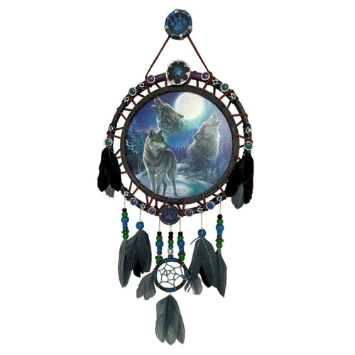 The Bradford Exchange Aurora Borealis Wall Decor Collection: Astral Woodland Illuminated Dreamcatchers Issue #5 by James Meger 12.5-inches