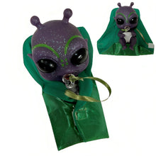 Load image into Gallery viewer, The Ashton-Drake Galleries Aeros Out-of-This-World Alien Baby Doll Collection Issue #6 Miniature Alien Babies Handcrafted TrueTouch® Silicone Sparkling Glitter and Hand-Painted Details Include Pacifiers Swaddling Blankets and Cloth Diapers 4-inches - RCE Global Solutions
