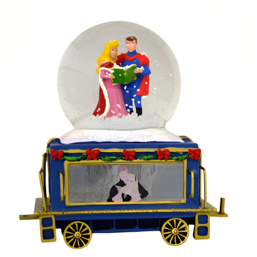 The Bradford Exchange Disney’s Wonderland Express Miniature Snow Globe Collection Issue #8: Sleeping Beauty 'Once Upon A Christmas Dream' Handcrafted Snow Globe Train with Music 3 to 4.5-Inches