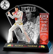 Load image into Gallery viewer, The Bradford Exchange Aloha from Hawaii Commemorate the 50th Anniversary with Lights Music and Iconic Design Officially Licensed Handcrafted Elvis Presley Sculpture 7.5-inches - RCE Global Solutions
