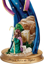 Load image into Gallery viewer, The Bradford Exchange Glory to God in The Highest Nativity Angel Figurine Issue #5 Hand-Sculpted 3D Artwork and Exquisite Hand-Painted Details Renaissance-Inspired Design by T-Kinkade 6-inches - RCE Global Solutions
