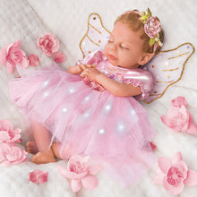 Load image into Gallery viewer, The Ashton-Drake Galleries Dream Blossom Silicone Fairy Baby Doll with Illuminated Outfit by Ina Volprich 13.5-Inches
