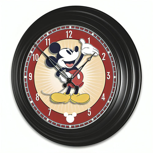 The Bradford Exchange Disney Mickey Mouse Illuminated Atomic Wall Clock: Perfect Timing with Mickey's Charm - 14-Inches - RCE Global Solutions