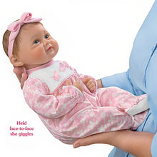 Load image into Gallery viewer, The Ashton-Drake Galleries Hold Me Hailey So Truly Real® Interactive Lifelike Baby Girl Doll Makes 5 Sweet Sounds Weighted Fully Poseable with Soft RealTouch® Vinyl Skin by Artist Ping Lau 18-Inches - RCE Global Solutions
