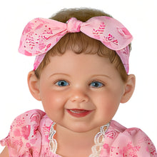 Load image into Gallery viewer, The Ashton-Drake Galleries Emma Grace First Words Baby Doll So Truly Real® Realistic Touch-Activated Collectible Doll with Giggles and &quot;Mama,&quot; Hand-Rooted Brown Hair RealTouch® Vinyl Custom Ensemble and Light Baby Powder Scent by Ping Lau 19-inches - RCE Global Solutions
