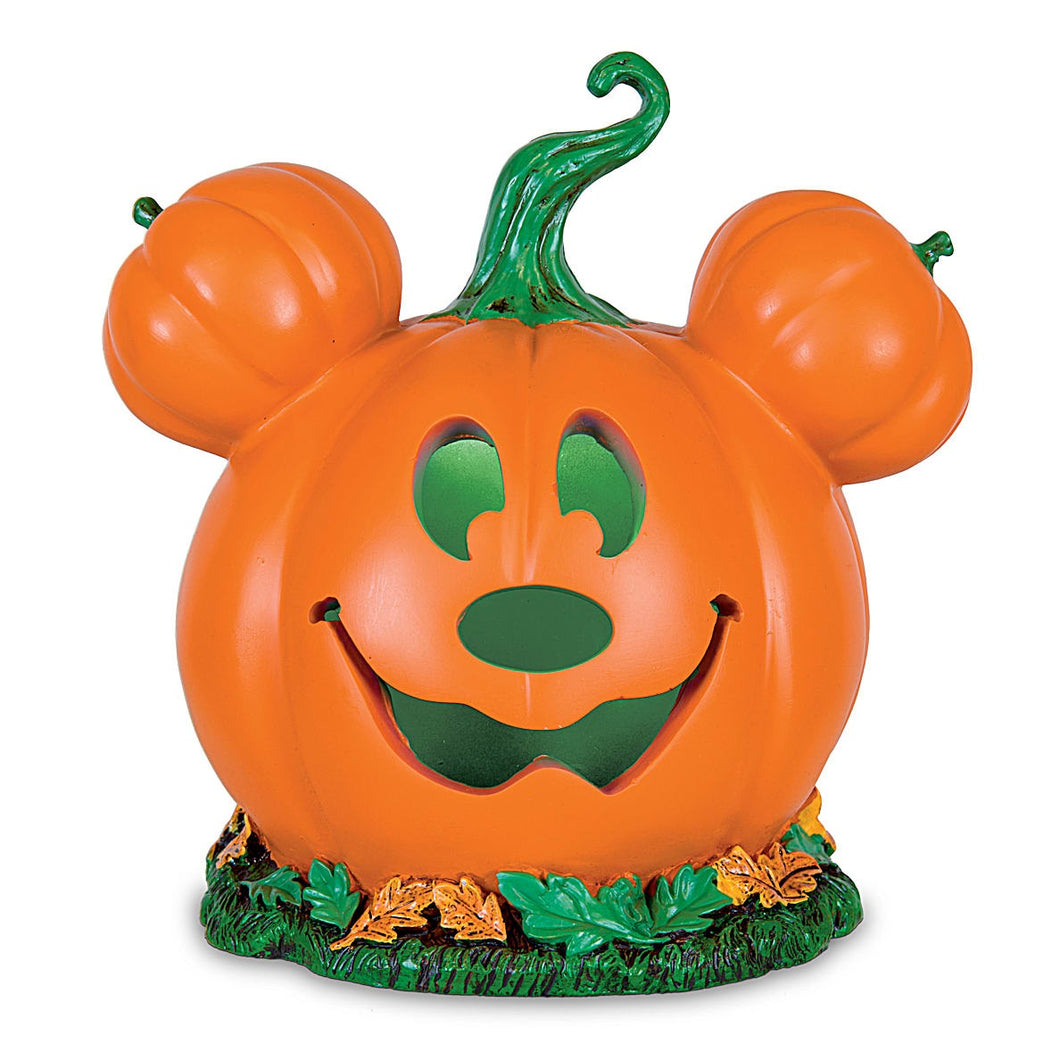 The Bradford Exchange Mickey Mouse Pumpkin Patch Centerpiece from Disney Spooktacular Halloween Lighted Figurine Collection Issue #3 Handcrafted Hand-painted Characters 6-1/2-inches - RCE Global Solutions