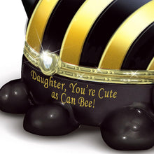 Load image into Gallery viewer, The Bradford Exchange Daughter You&#39;re Cute As Can Bee Heirloom Porcelain Honeybee Handcrafted Music Box Plays Melody You are My Sunshine 4.5-inches - RCE Global Solutions
