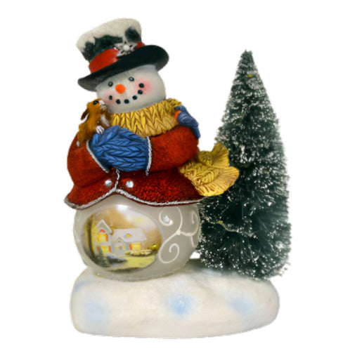 The Bradford Exchange Comfort And Joy Snow Wonderful Snowman Collection Issue #10 Hand Painted Elegance With Light Music And Enchanting Details Christmas Decoration Figurine by Thomas Kinkade 7.75-inches - RCE Global Solutions