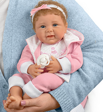 Load image into Gallery viewer, The Ashton - Drake Galleries I Sure Do Love Ewe Lifelike So Truly Real® Baby Girl Doll Magnetic Pacifier Weighted Fully Poseable with Soft RealTouch® Vinyl Skin by Doll Artist Linda Murray 19&quot;-Inches
