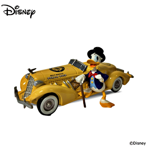 The Hamilton Collection Disney Vintage Cars and Classic Stars Sculpture Collection Issue #4: "Sleek & Stylish" Handcrafted Minnie Mouse with 1928 Packard Runabout Resin Sculpture 6-inches
