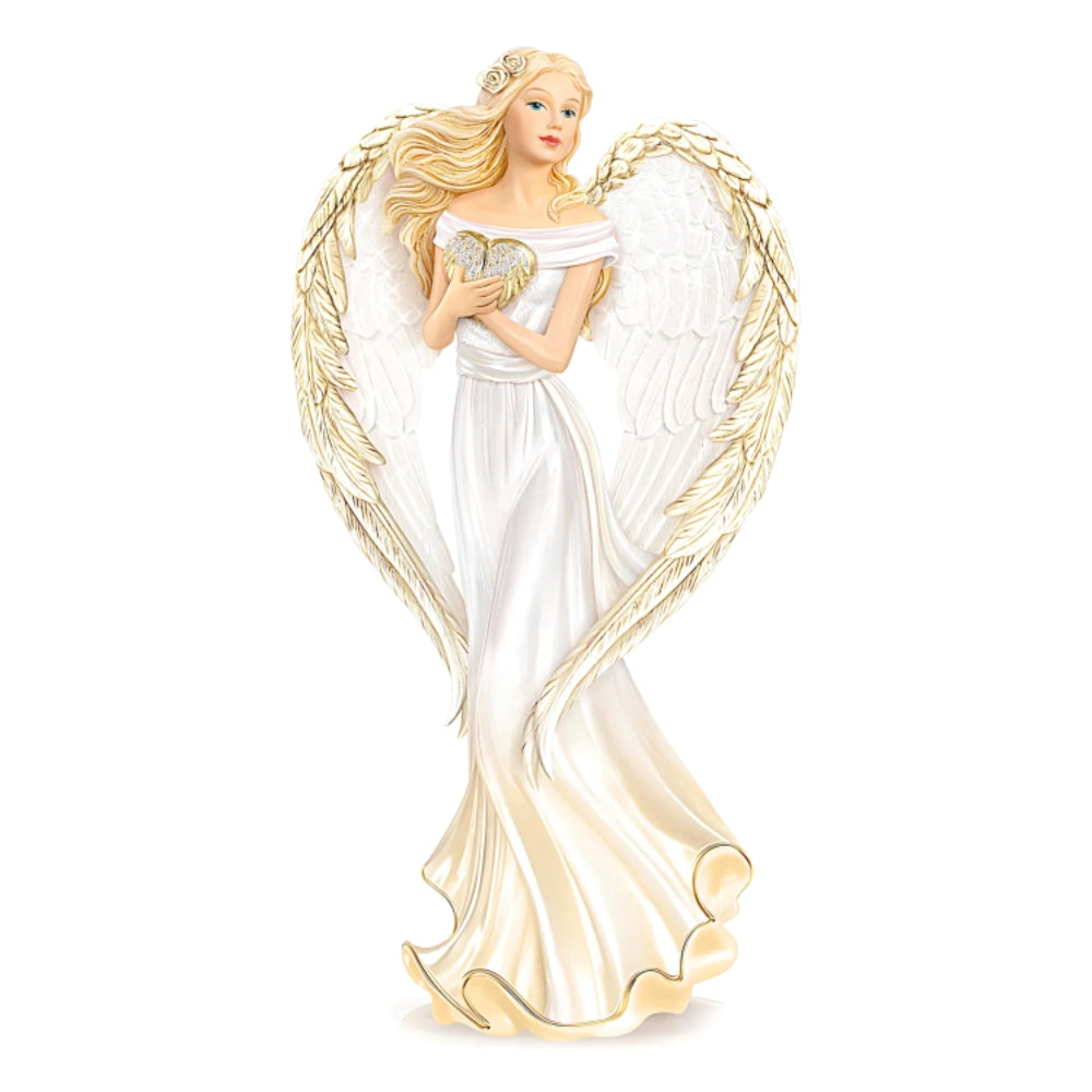 The Bradford Exchange Guardian Angel Embrace Figurine Embellished with Swarovski Crystals 7.25-inches - RCE Global Solutions