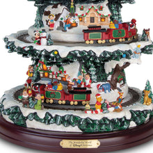 Load image into Gallery viewer, The Bradford Exchange Wonderful World Of Disney Ultimate 75 Character Tabletop Christmas Tree Decoration Mickey Cinderella Pooh and More 10 Scenes 20 Led Lights 4 Tiers of Movement and Music 16-Inches - RCE Global Solutions
