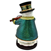Load image into Gallery viewer, The Bradford Exchange “Evening Rehearsal” Winter Wonderland Snowman Heirloom Classics Snowman Collection Issue #8 Christmas Decoration Figurine by Thomas Kinkade 7-Inches
