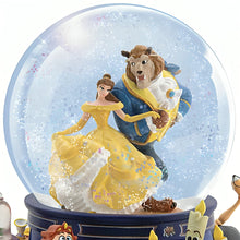 Load image into Gallery viewer, The Bradford Exchange Disney Beauty and The Beast Musical Glitter Globe with Rotating Characters - RCE Global Solutions
