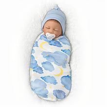 Load image into Gallery viewer, The Ashton-Drake Galleries Boy Baby Doll &quot;Ethan&quot; With Swaddle &amp; Hat So Truly Real® Hand-painted, Weighted Body and Hand-rooted Hair, Poseable Vinyl Limbs by Waltraud Hanl 19-inches - RCE Global Solutions
