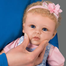 Load image into Gallery viewer, The Ashton - Drake Galleries Little Livie Lifelike Silicone Baby Girl Doll TrueTouch® Authentic Silicone Weighted for Realism Hand-painted &amp; Hand-rooted Hair Baby Doll by Linda Murray 19-inches - RCE Global Solutions
