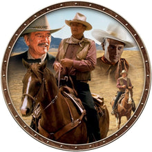 Load image into Gallery viewer, The Bradford Exchange Legendary John Wayne: an American Icon Collector Plate Set of 3 with a Custom-Designed Riffle Display Frame - RCE Global Solutions
