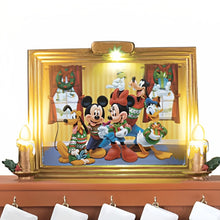 Load image into Gallery viewer, The Bradford Exchange Disney The Stockings Were Hung with Santa Mickey Mouse Sculpture with Light and Music 8.75-inches - RCE Global Solutions
