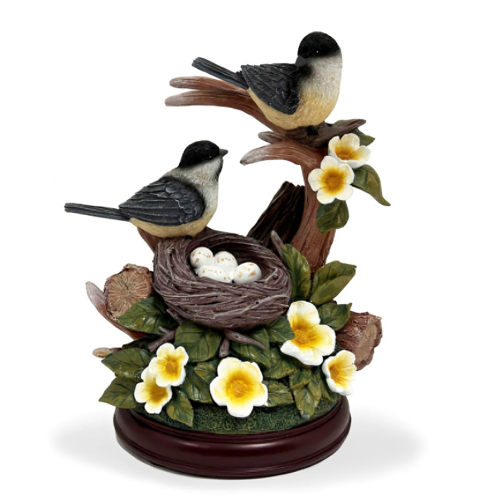 The Bradford Exchange Charming Chickadees Nature's Masterpieces Sculpture Collection Issue #3 Handcarfted Colourful Songbirds Details Sculpture 10-inches - RCE Global Solutions