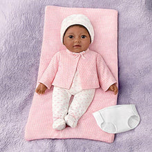 Load image into Gallery viewer, The Ashton-Drake Galleries Little Kiara Lifelike Realistic African American Black Baby Girl Doll with Hand Rooted Hair Fully Poseable Cuddly Bean Bag Body and Soft RealTouch® Vinyl Skin 10&quot;-Inches - RCE Global Solutions
