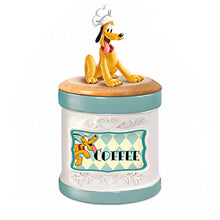 Load image into Gallery viewer, The Bradford Exchange Disney Mickey &amp; Friends Kitchen Canister Collection Issue #1 &quot;Pluto&quot; and 12 Ingredient Labels - RCE Global Solutions
