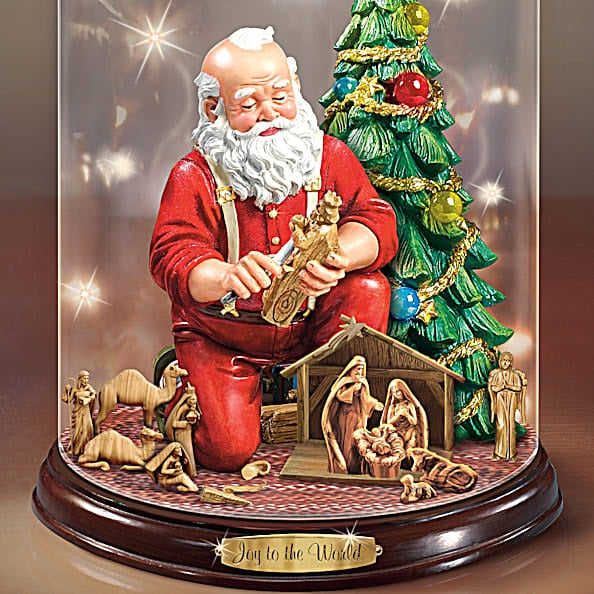 The Bradford Exchange Thomas Kinkade Joy To The World Santa Claus