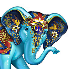 Load image into Gallery viewer, The Hamilton Collection “Powerful Purity” Cloisonné Elephant Figurine Beauty and Strength Collection Handcrafted Hand-Painted Elephant Statue with Floral Iris Design Decorative Elephant Collectible 3.5-inches
