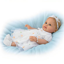 Load image into Gallery viewer, The Ashton-Drake Galleries Grandma&#39;s Pearls Of Wisdom Baby Girl Doll So Truly Real® Vinyl with Faux Pearl Bracelet with Heart-shape Charm Poseable with Weighted Body by Ping Lau 19-inches - RCE Global Solutions
