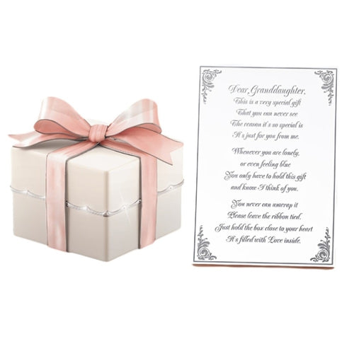 The Bradford Exchange Grandmother's Gift Music Box Crafted of Heirloom Porcelain® with Shimmering Platinum and Swarvski Crystals Plays "Beautiful Dreamer" by Ardleigh Elliott 2.25-inches