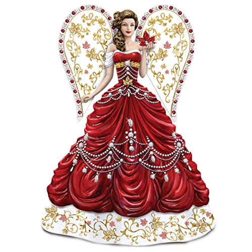 The Bradford Exchange Beautiful Blessings Guardian Angel Figurine Fully Sculpted and Hand Painted Adorned with 90+ Sparkling Swarovski Crystals 9-inches - RCE Global Solutions