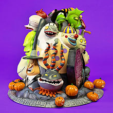 Load image into Gallery viewer, The Hamilton Collection Disney Tim Burton&#39;s The Nightmare Before Christmas 30 Years of Moonlight Mischief Sculpture Handcrafted and Hand-Painted with Glow in the Dark Plays &#39;Overture&#39; by Composer Danny Elfman 12&quot; W x 10&quot; H&quot; - RCE Global Solutions
