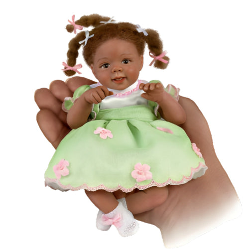 The Ashton-Drake Galleries Gift of Faith Baby Collectible Doll Realistic Masterfully Crafted Lifelike Details, Adorned in Sunday Best Outfits, Perfectly Posable by Laura Tuzio-Ross 5-Inches - RCE Global Solutions