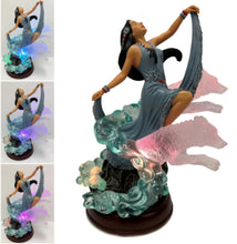 Load image into Gallery viewer, The Bradford Exchange Celestial Spirits Collection Issue #3: Starlight Harmony Illuminated Changing Colours of the Aurora Borealis Maiden Sculpture 10-inches
