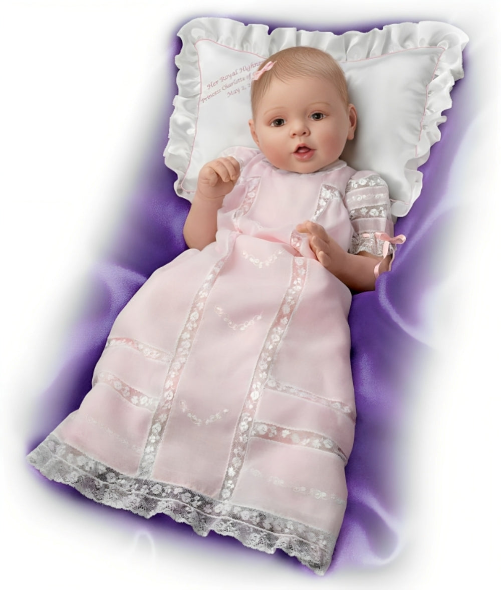 The Ashton-Drake Galleries Princess of Cambridge Commemorative Baby Doll Royal Heirloom Tribute to Princess Charlotte Handcrafted Poseable Porcelain Collectible by Master Doll Artist Fiorenza Biancheri 20-inches - RCE Global Solutions