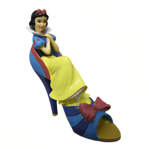 The Hamilton Collection Snow White Happily Ever After Shoe Collection Sculpture Issue #2 Disney Princess Figurine with Pearlescent Finish and Glitter Accents 4-Inches - RCE Global Solutions