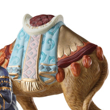 Load image into Gallery viewer, The Bradford Exchange Thomas Kinkade Nativity Collection Issue #5 King Balthazar With Camel Porcelain Figurine with 22K Gold Accents Handcrafted Christmas Nativity Collectible by Hawthorne Village 9-Inches
