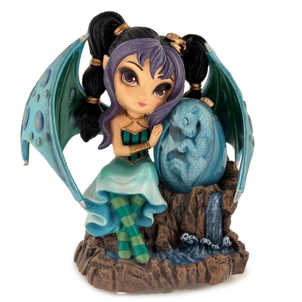 The Hamilton Collection Guardian Of The Dazzling Treasures of the Mystic Dragonlings Figurine Collection Issue #5 Lighted Dragon Egg & Fairy Figurine by Jasmine Becket-Griffith 5-inches - RCE Global Solutions