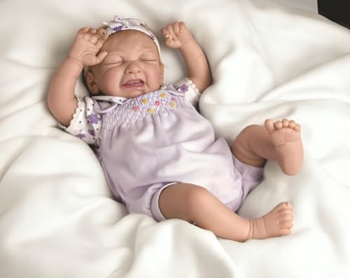 The Ashton-Drake Galleries Little Fussbudget Baby Collectible Doll Adorably Expressive, Handcrafted with RealTouch Vinyl Skin Realistic Doll by Artist Olivia Stone 20-Inches - RCE Global Solutions