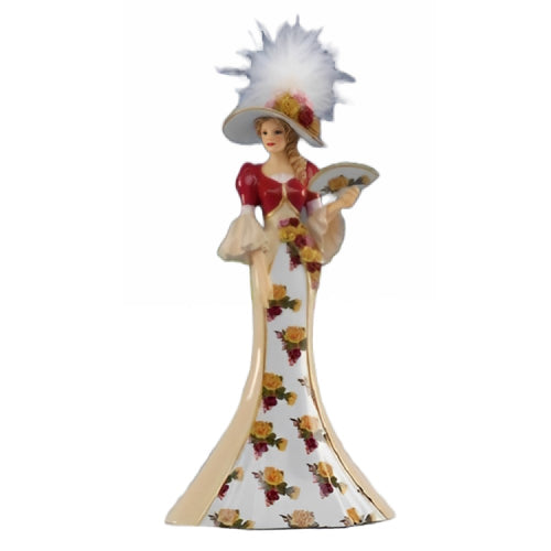 The Bradford Exchange Love's True Bloom Ladies of the Country Rose Garden Figurine 7.25
