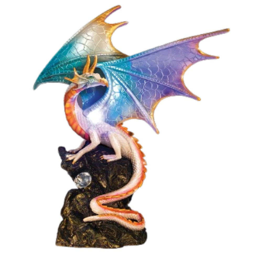 The Bradford Exchange Ancient Mysteries Dragon Sculpture Collection Issue #5: Star Dust Keeper Handcrafted Fantasy Dragons with Illuminated LED Lights High Fantasy Decor with Faux Jewels 11-inches