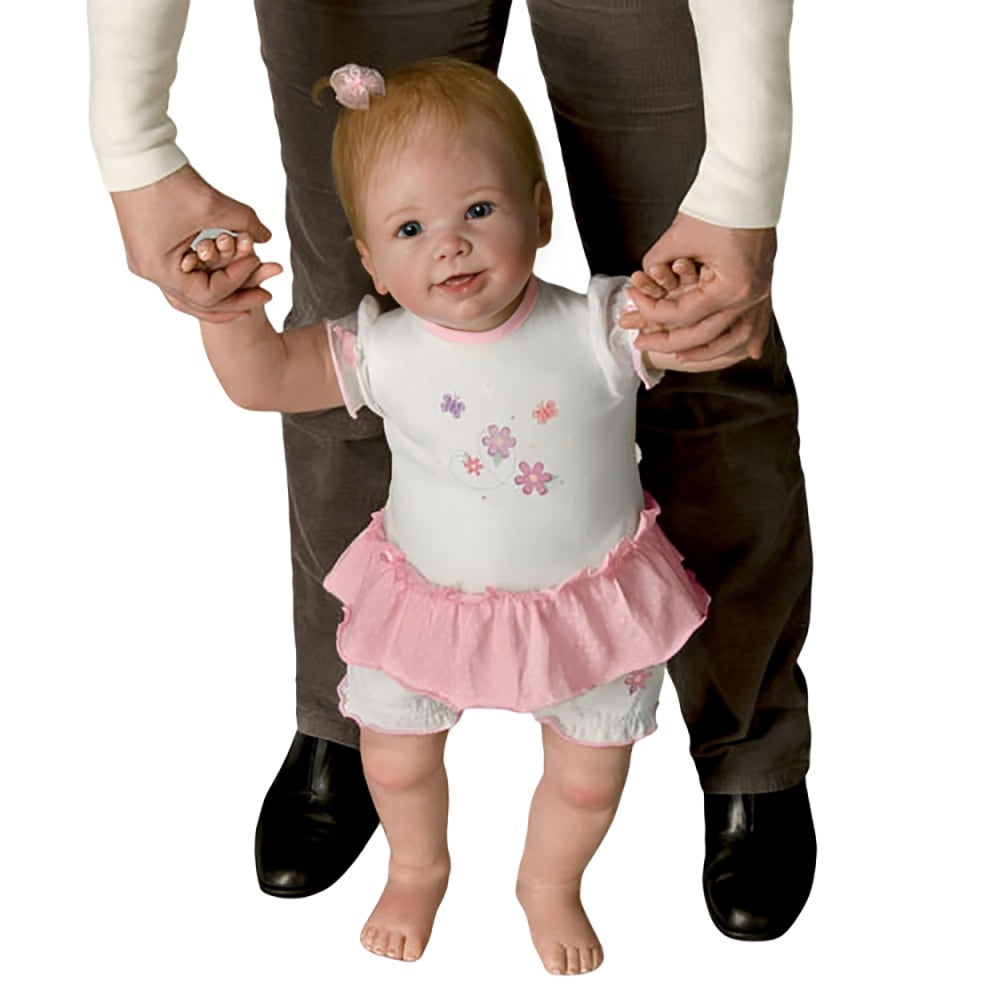 The Ashton-Drake Galleries Isabella's First Steps So Truly Real® Vinyl Touch-Activated Lifelike Interactive Walking Baby Doll by Linda Murray 26-inches - RCE Global Solutions
