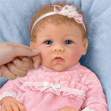 Load image into Gallery viewer, The Ashton-Drake Galleries A Dream Come True Realistic Baby Girl Doll Handcrafted of TrueTouch® Authentic Silicone with Hand-Painted Details and Featuring Hand-Rooted Hair Comes with A Velvet Outfit with Matching Headband 17&quot;-Inches - RCE Global Solutions
