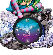 Load image into Gallery viewer, The Bradford Exchange Forever Entwined Fantasy Companions Clock Collection Issue #1 Fairy and Dragon Gloriously Crafted of Clear Crystalline by Jasmine Becket-Griffith 6-inches
