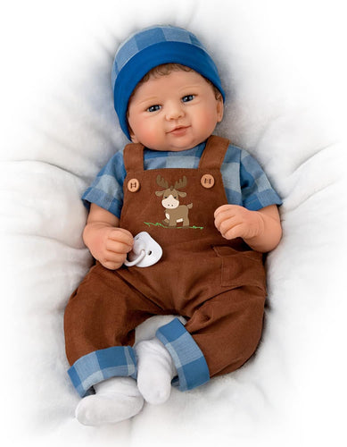 The Ashton-Drake Galleries Adventure Awaits Authentic Silicone Realistic Baby Boy Doll by Sandy Faber - RCE Global Solutions