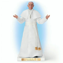 Load image into Gallery viewer, The Ashton-Drake Galleries Pope Francis First Visit to America Sculpture September 2015 Commemorative Religious Collectible Sculpture Hand-Painted Catholic Figurine with Display Base and Plaque 17-inches
